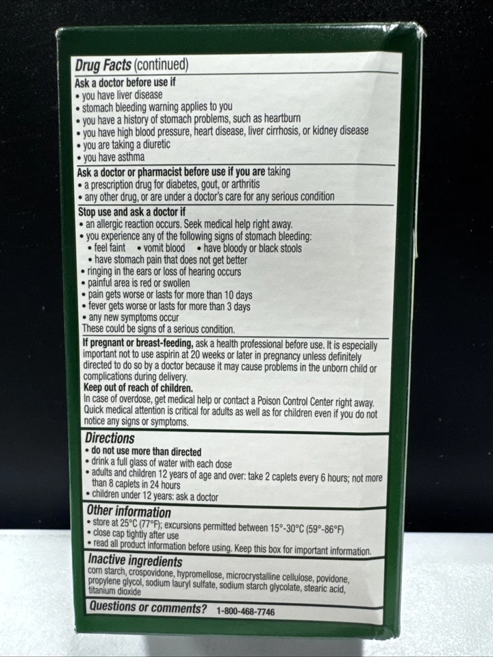 Excedrin Extra Strength Pain Reliever Caplets - 200 ct.- Exp.12/26 - *New Stock* - Image 3 of 4