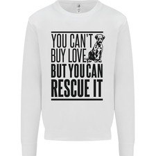 You Can'T Acheter Amour Drôle Secours Chiot Chien Enfants Pull