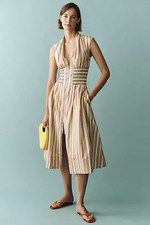 Anthropologie - Tommie Zip-Front Midi Dress 4130916210153 - On Sale