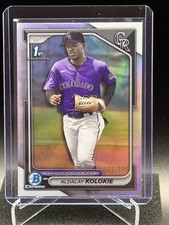 Aldalay Kolokie 2024 Bowman Chrome 1st Bowman Refractor #5/499 - Rockies