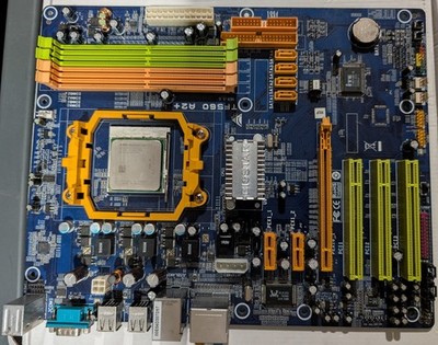 Biostar TF560 A2+ AND AMD Athlon 64 X2 6000 CPU With Three Sticks Of Ram.