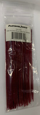 1000 pcs  8" Air Handling Plenum Rated Cable Tie, Burgundy, 10 bags of 100