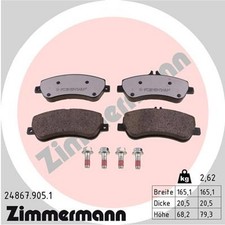 Bremsbelagsatz Scheibenbremse rd:z ZIMMERMANN 24867.905.1 für MERCEDES X204 GLK Bremsbelagsatz Scheibenbremse rd:z ZIMMERMANN 24867.905.1 für MERCEDES X204 GLK
