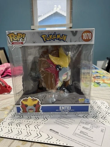 Pokémon Entei Jumbo 10” Funko Pop #1070 SDCC 2025 Convention Exclusive