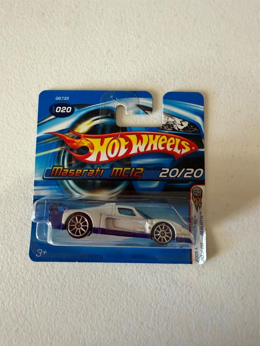 Hot Wheels Maserati MC12 2005 First Editions #020 White Short Card