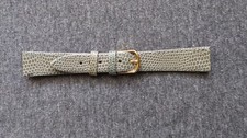 Old Stock Genuine Leather Watch Band Gold Tone Buckle 18 MM Brand New