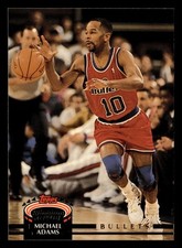 Michael Adams 1992-93 Stadium Club #134 Washington Bullets FREE SHIPPING *092