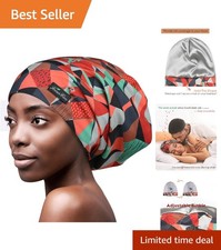 Luxurious Adjustable Satin Hair Wrap - Perfect for Dreadlocks Long Curly Hair