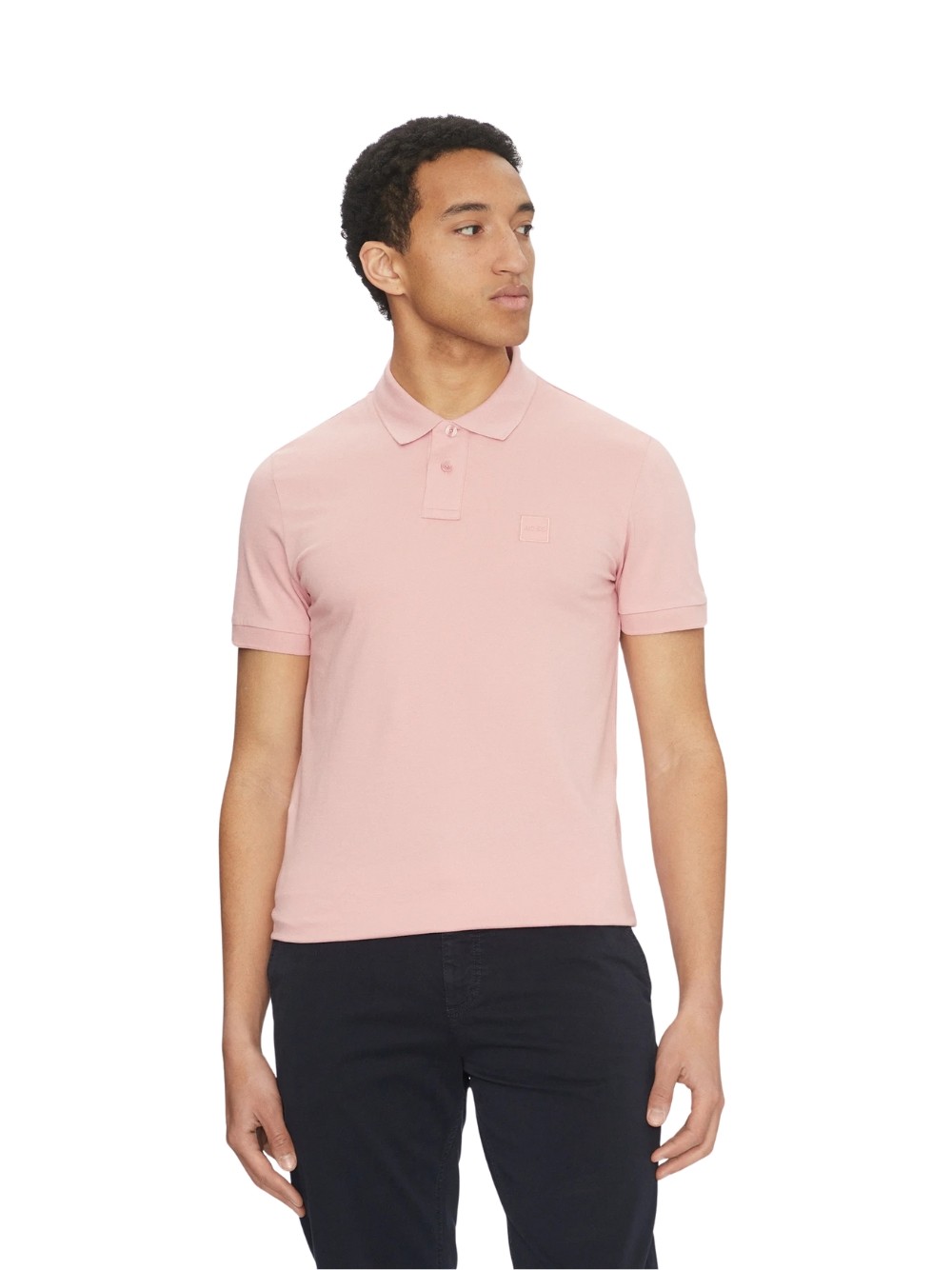 Рубашка-поло Boss Herren Baumwolle приталенная розовая модель 50507803 22890₽