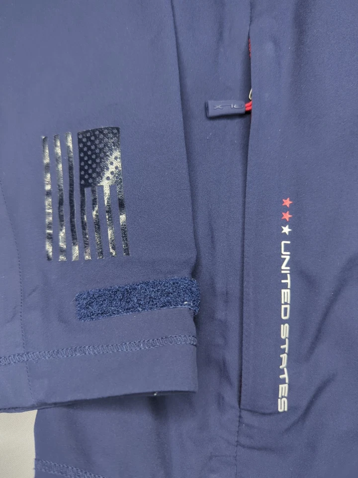 OFICIAL RYDER CUP TEAM USA RLX Ralph Lauren Golf Camisa de Lluvia Chaqueta Para Hombres Mediana Foto 2 de 4