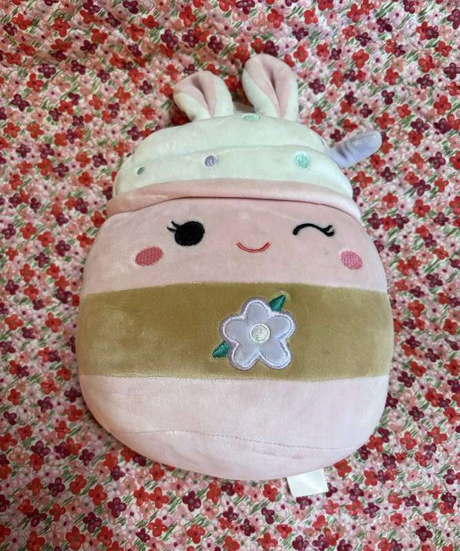 Squishmallows Bunny Plush Doll Pink Easter Suey Pink Milkshake