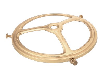 B&P Lamp 5'' Fitter, Stamped Brass Shade Holder, Unfinished Brass