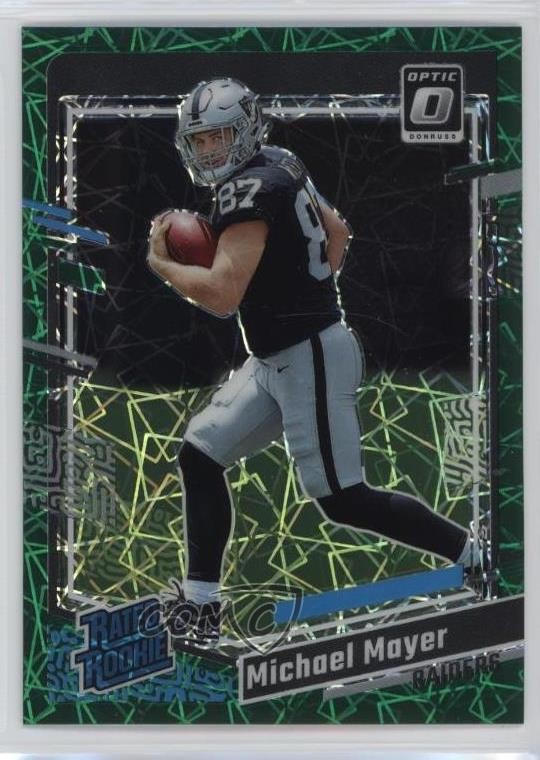 2023 Donruss Optic Rated Green Velocity Prizm Michael Mayer #260 Rookie RC 15ik