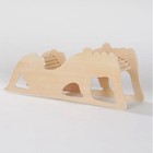 Wooden Wave Bridge Climbing Ramp Toy with Blue Ocean Wave Side Panels — photo 3