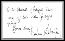 John Schlesinger - Director  - 3x5 Card - Signed | Autograph (a)