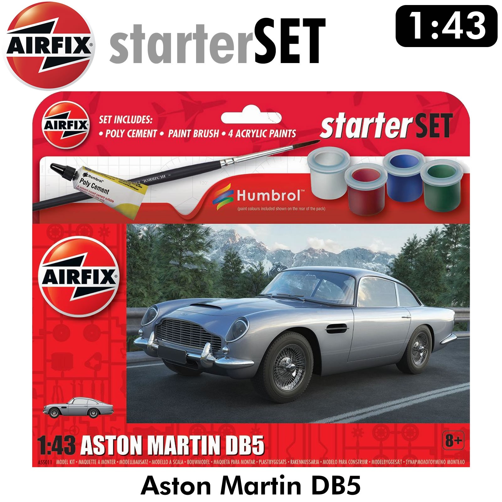 Airfix STARTER SET - ASTON MARTIN DB5 Model Toy - Image 4