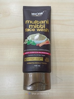 WOW Skin Science Purifying Multani Mitti Face Wash 100 ml free shipping