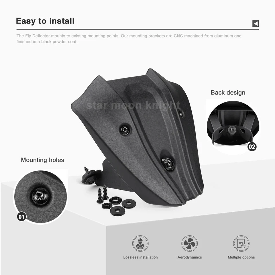 Mosquitera para Honda CB650R CB 650R 2024- Mini Parabrisas Parabrisas Foto 3 de 4