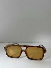 Mustard brown tortoiseshell mustard Lens sunglasses