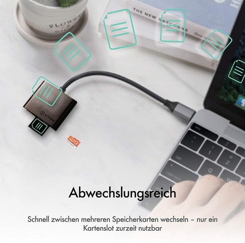 ICY BOX 60649 BOX SD Card Reader mit USB-C, USB 3 Kartenleser für SD, micro SD o - Photo 6/6