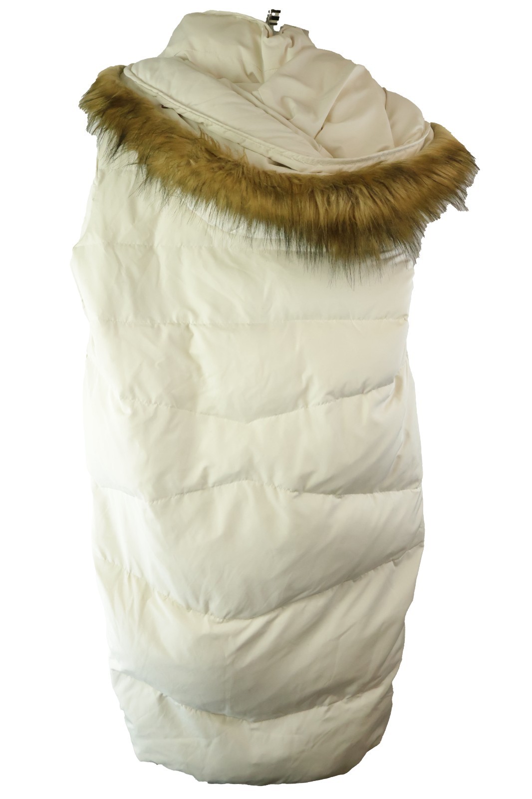 ZARA BASIC Beige Padded Jacket size M Womens Hood… - image 7