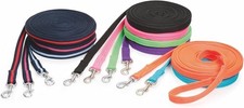 Shires Equestrian Soft Feel Lunge Line (granatowa/czerwona)