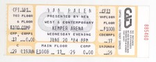 Van Halen & The Velcros 6/20/84 Kansas City MO Kemper Arena Concert Rare Ticket!