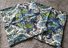 2 Decorative Throw Pillow Covers - Blue Green Design
