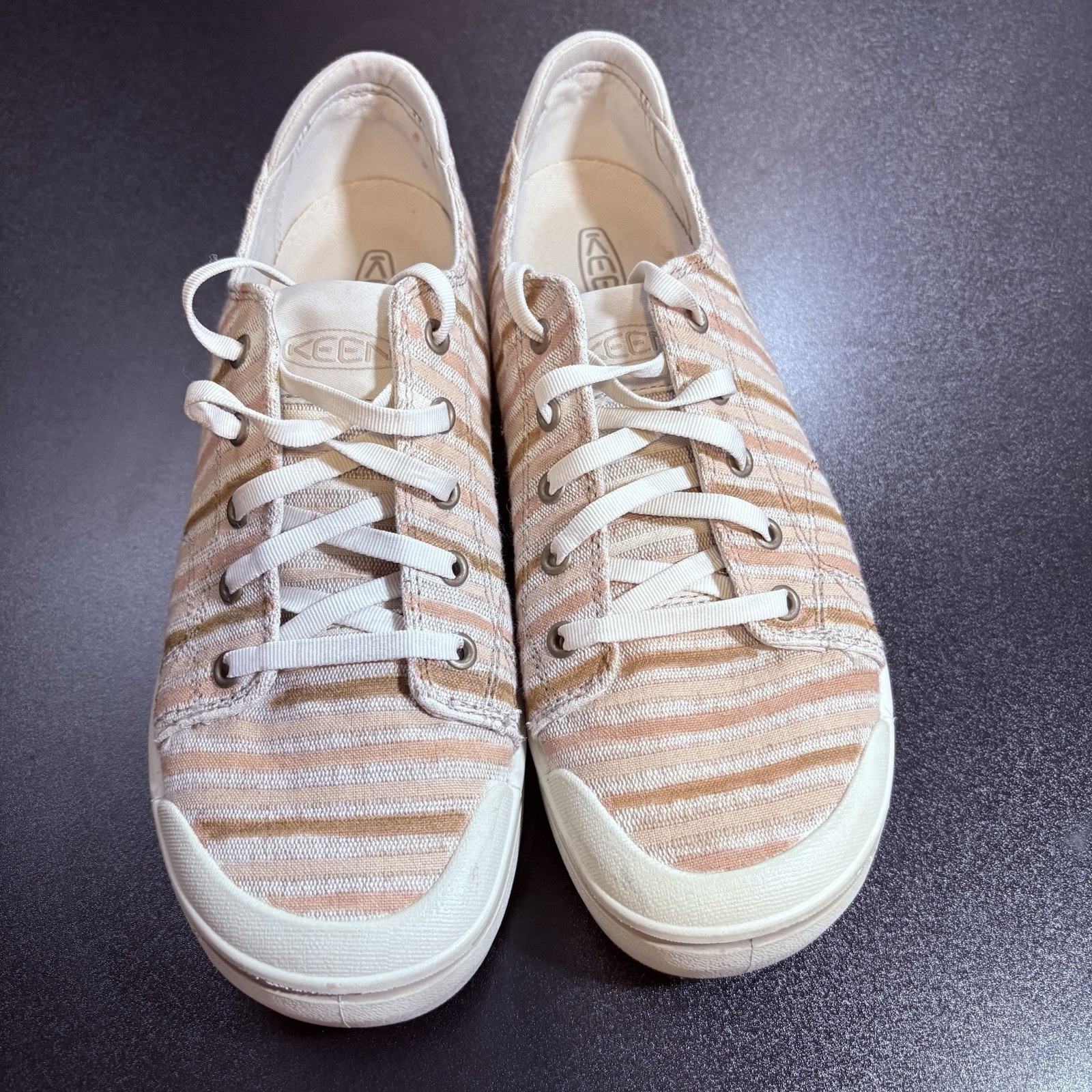 Scarpe sneakers Keen Elsa IV donna taglia 9 5 tela lifestyle colore nudo a righe