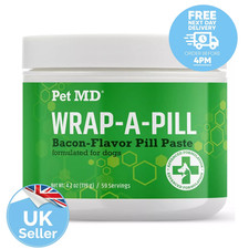 Pet MD Wrap A Pill for Dogs Hide Pills Medication Pill Pockets Bacon Flavor