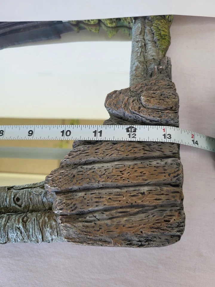 Espejo ovalado patriótico American Eagle resina elevado colgante de pared decoración del hogar 13" Foto 3 de 4