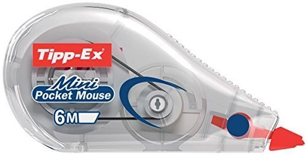 Tipp-Ex 95957 - Rullo di correzione Mini Pocket Mouse, 6 m x 5 mm, confezione da