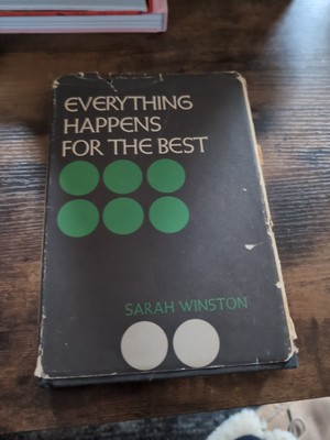 Everything Happens for the Best By Sarah Winston *Signed*