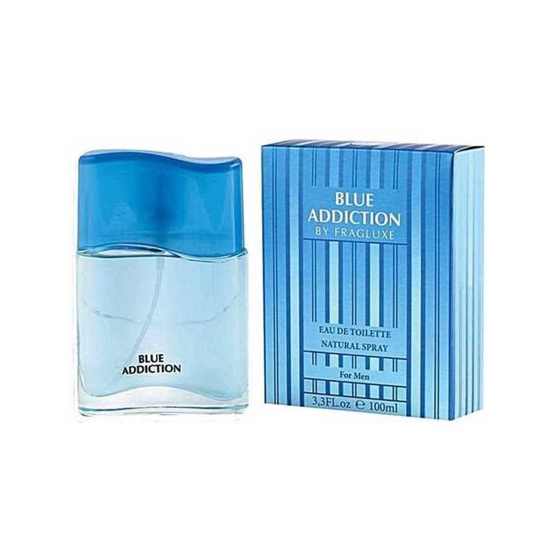 Fragluxe Mens Blue Addiction EDT Spray 34 oz Fragrances 5425017734642 6090₽