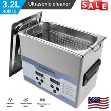3.2L Ultrasonic Cleaner with Timer Heating Machine Digital Sonic Cleaner