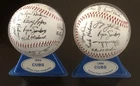 1984 & 1985 Chicago Cubs Printed Team Autographed Baseball Sandberg Eckersley