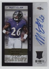 2013 Contenders Short Print Rookies Playoff Ticket 60/99 Matt Elam #165 Auto 0b2