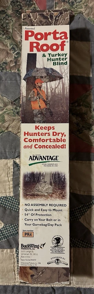 BUCKWING PRODUCTS Porta Roof & Turkey Hunter Blind Mossy Oak Break up Camo NEW - Image 3 of 3
