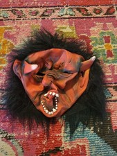 Halloween Devil Satan mask latex halloween costume cosplay horror scary adult sz