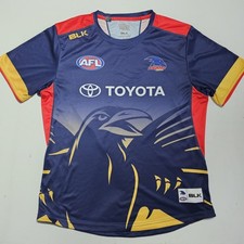 Adelaide Crows Toyota BLK AFL Football Training Shirt Jersey Size Men's Large