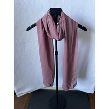 Mauve Chiffon Scarf Sheer Lightweight Rectangular Wrap Dusty Rose Pink Purple