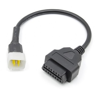 6-Pin to 16-Pin Motorcycle OBD2 Diagnostic Adapter Cable For Delphi Test Line K