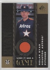 2007 SP Legendary Cuts When It Was A Game Nolan Ryan #WG-NR HOF e8a