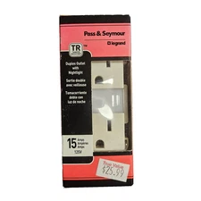 Pass & Seymour NTL885TRLACC6 15A 125V LED Decorator Night Light - Light Almond