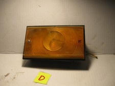 Vintage Rv Trailer Tail Light Lens Amber Marker Reflect-o-lite Model 1400