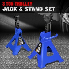 Pair 3 Ton 6000 Lbs Jack Stands Steel Car Lifting Truck Lift Axle Repair Blue