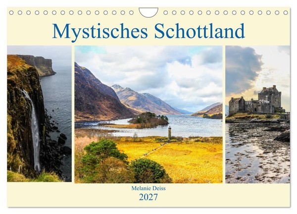 "Calendar 2027 · US Version · Mystic Scotland (Wall Calendar 2027 12\" × 8\" Landsc"-image