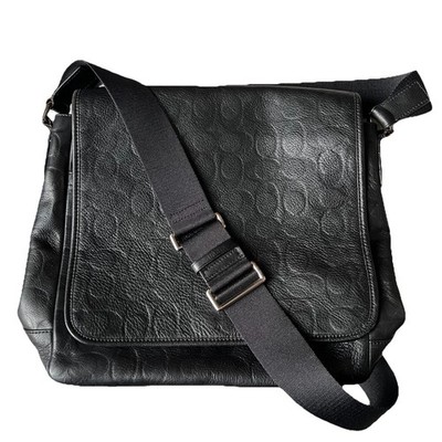 COACH Shoulder Bag F71172 Heritage Web Leather Embossed C Map Bag Heritage