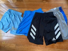 adidas Under Armour Boys Shorts Lot 4 Size S Space Jam Mesh Polyester Basketball
