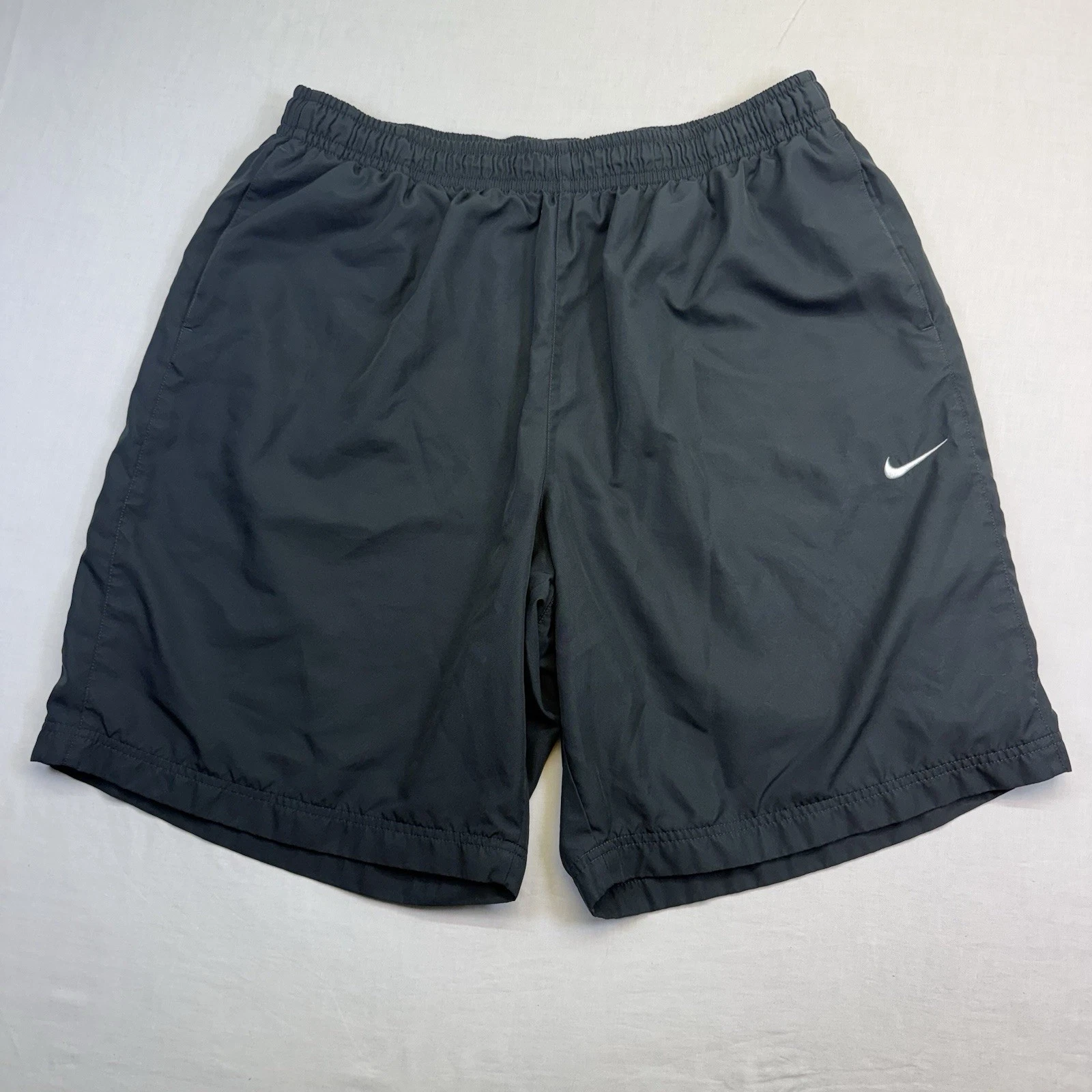 Vintage Nike Baggy Shorts Men’s Size 3XL Black Mesh Lined 90s Drawstring Running